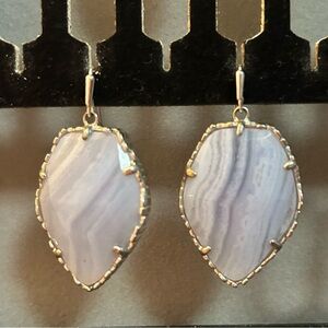 Kendra Scott Light Purple Stone Earrings